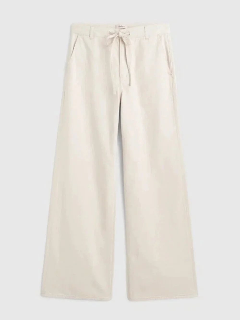 Madewell Cream Drawstring Ultimate Wide-Leg Pant W29 NWT